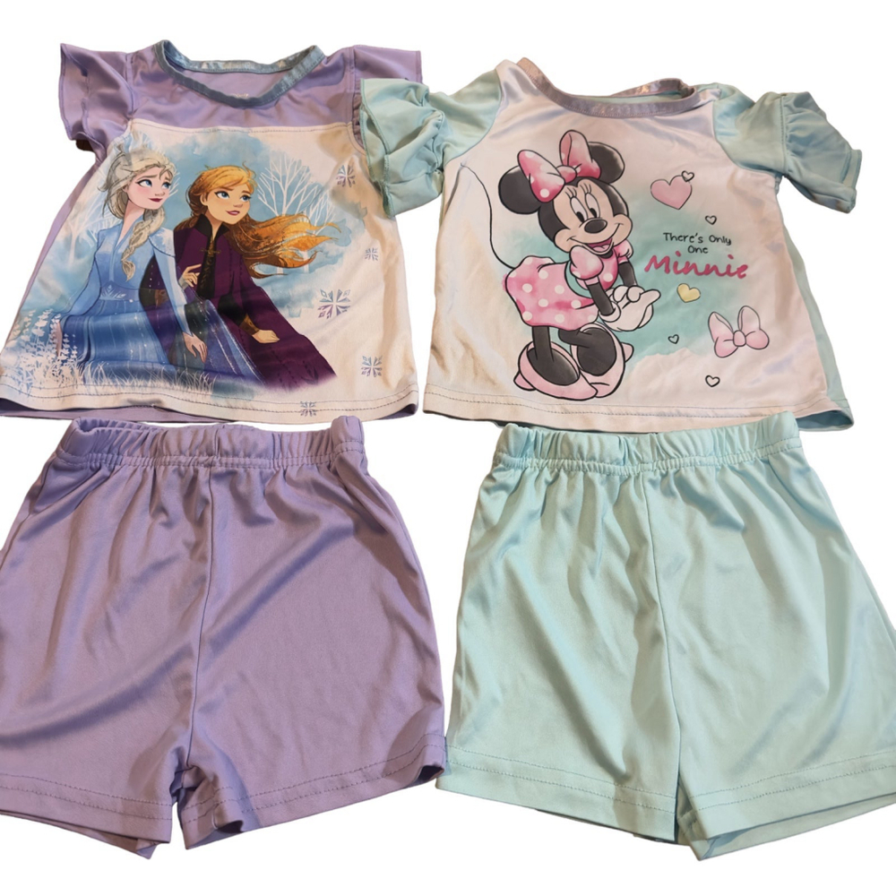 Disney Pajama top and shorts set of 2 size 2T